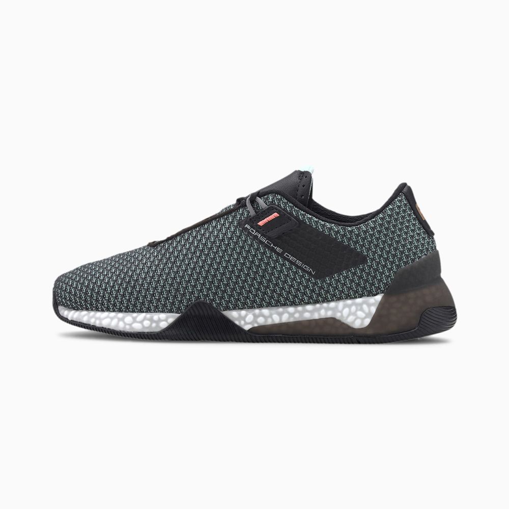 Puma Porsche Design HYBRID Tourer Férfi Motorsport Cipő - Fekete/Zöld ( Hungary - RVNUF1430 )